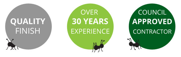 Quality Finish, Over 30 Years Experience, Council Approved Contractor